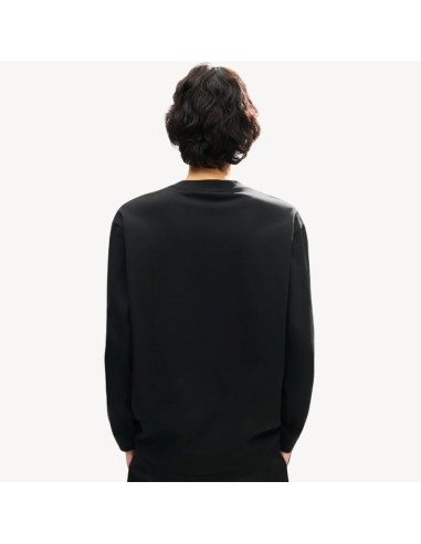T-shirt À Manches Longues Brodé En Coton Noir Homme Kenzo présenté porté de dos｜Boutique Homme Toulouse