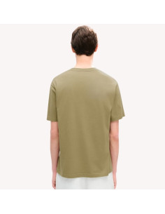 T-shirt Brodé 'KENZO Signature' En Coton Kaki Homme Kenzo présenté porté de face｜Boutique Homme Toulouse 2