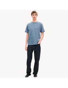 T-shirt Brodé 'KENZO Signature' En Coton Anthracite Homme Kenzo présenté porté de face｜Boutique Homme Toulouse
