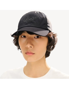 Casquette Brodée 'KENZO Signature' Noir Homme Kenzo présenté porté de face｜Boutique Homme Toulouse