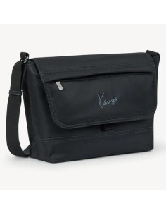 Sac Messager 'KENZO Signature' Noir Homme Kenzo présenté de face｜Boutique Homme Toulouse