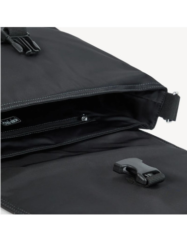 Sac Messager 'KENZO Signature' Noir Homme Kenzo présenté ouvert｜Boutique Homme Toulouse
