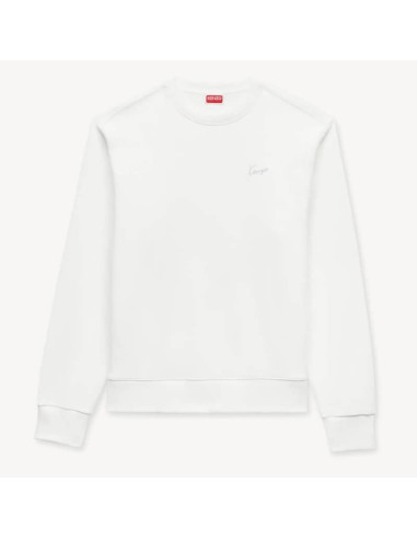Sweatshirt Brodé En Coton Blanc Cassé Homme Kenzo présenté de face｜Boutique Homme Toulouse