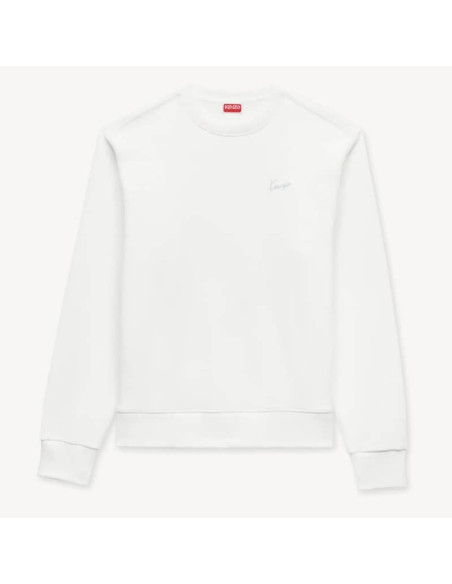 Sweatshirt Brodé En Coton Blanc Cassé Homme Kenzo présenté de face｜Boutique Homme Toulouse