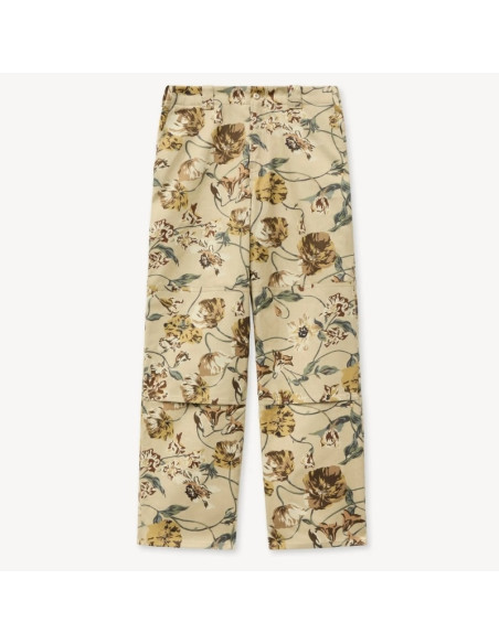 Pantalon Chino En Coton À Chevrons Beige Homme Kenzo présenté de face｜Boutique Homme Toulouse