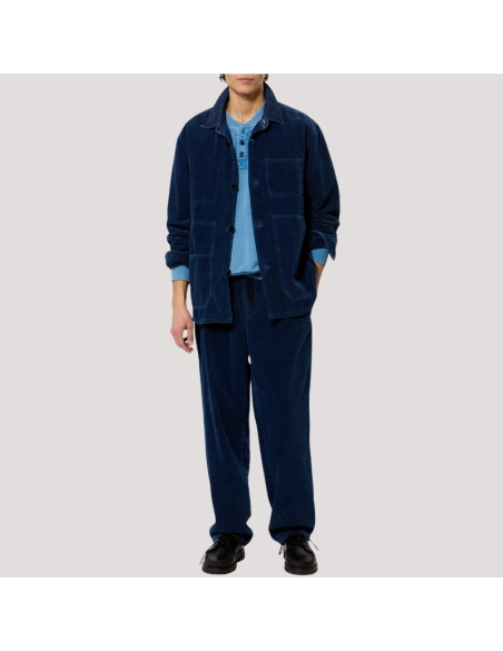 Veste Arzur Bleu Indigo Homme Isabel Marant présenté porté de face｜Boutique Homme Toulouse