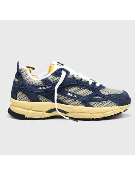 Sneaker The RE-RUN Americana Bleu Homme The Mercer Brand présentée portée de face｜Magasin Homme Toulouse