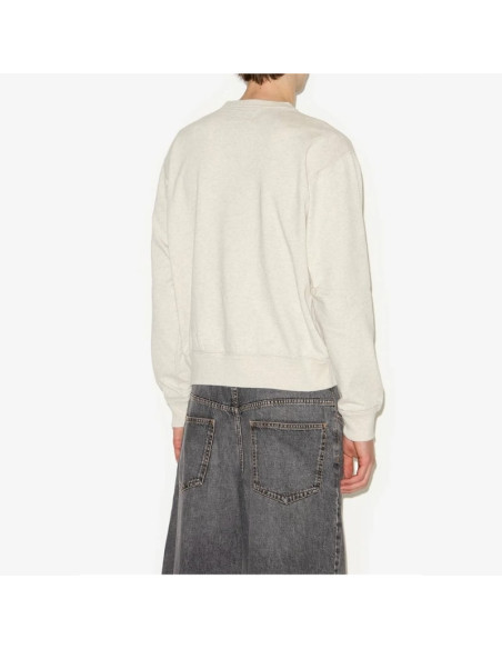 Sweat Shirt Mikoy Écru Homme Isabel Marant présenté porté de dos｜Boutique Homme Toulouse