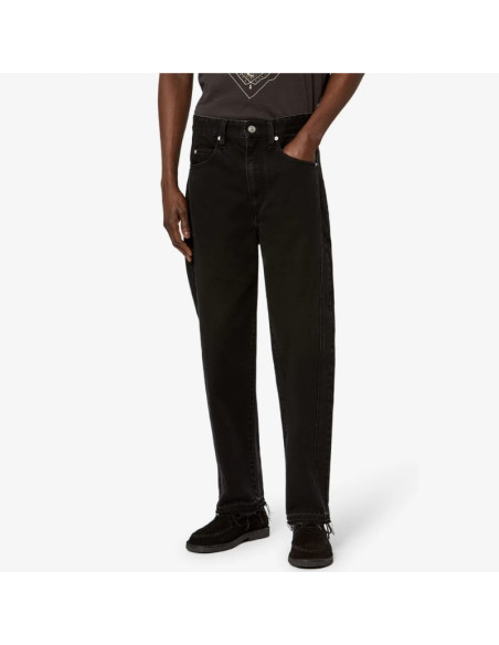 Pantalon Jorian Noir Délavé Homme Isabel Marant présenté porté de face｜Boutique Homme Toulouse