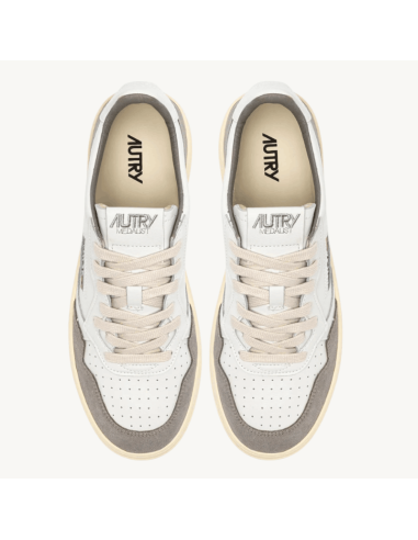 Basket Medalist Low En Cuir Blanc Et Daim Ciment Homme Autry présentée de haut|Magasin Homme Toulouse Basket Medalist Low En Cuir Blanc Et Daim Ciment Homme Autry présentée de haut|Magasin Homme Toulouse