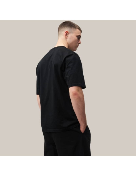 T-Shirt 30/2 Mercerized Jersey Noir Homme C.P. Company présenté porté de dos｜Boutique Homme Toulouse