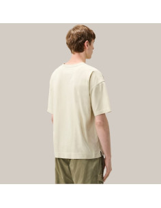 T-Shirt 20/1 Jersey Blanc Homme C.P. Company présenté porté de face｜Boutique Homme Toulouse 2