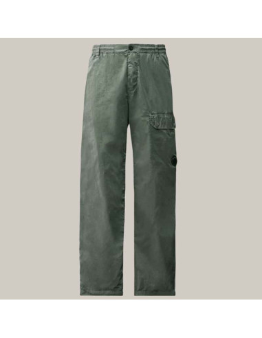 Pantalon Cargo Regular Lens Gris Homme C.P. Company présenté de face｜Boutique Homme Toulouse