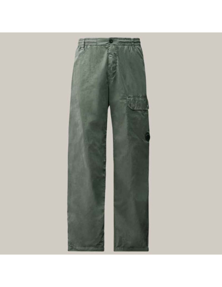 Pantalon Cargo Regular Lens Gris Homme C.P. Company présenté de face｜Boutique Homme Toulouse