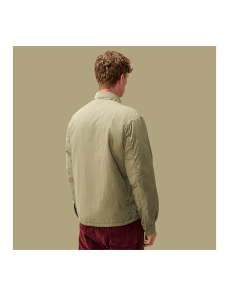 Surchemise En Chrome-R Fallen Rock - Beige Homme présentée portée de dos｜Magasin Homme Toulouse
