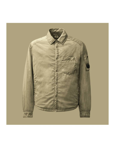 Surchemise En Chrome-R Fallen Rock - Beige Homme présentée de dos｜Magasin Homme Toulouse