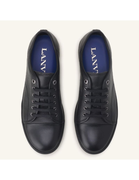 Sneakers DBB1 En Cuir Grainé Et Nappa Noir Homme Lanvin présentées portées de haut｜Magasin Homme Toulouse