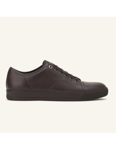 Sneakers DBB1 En Cuir Grainé Et Nappa Chocolat Homme Lanvin présentées portées de face|Magasin Homme Toulouse Sneakers DBB1 En Cuir Grainé Et Nappa Chocolat Homme Lanvin présentées portées de face|Magasin Homme Toulouse