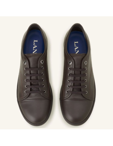 Sneakers DBB1 En Cuir Grainé Et Nappa Chocolat Homme Lanvin présentées portées de haut|Magasin Homme Toulouse Sneakers DBB1 En Cuir Grainé Et Nappa Chocolat Homme Lanvin présentées portées de haut|Magasin Homme Toulouse