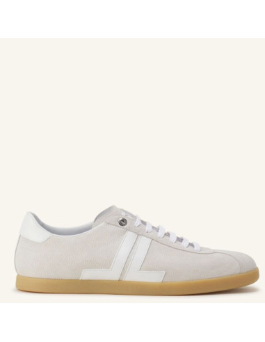 Sneakers Glen 2.0 En Cuir Blanc Homme Lanvin présentées portées de face|Magasin Homme Toulouse Sneakers Glen 2.0 En Cuir Blanc Homme Lanvin présentées portées de face|Magasin Homme Toulouse