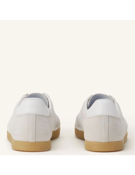 Sneakers Glen 2.0 En Cuir Blanc Homme Lanvin présentées portées de dos｜Magasin Homme Toulouse