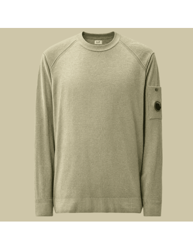 Pull En Laine Mérinos Fallen Rock Beige Homme C.P. Company présenté de face|Boutique Homme Toulouse Pull En Laine Mérinos Fallen Rock Beige Homme C.P. Company présenté de face|Boutique Homme Toulouse