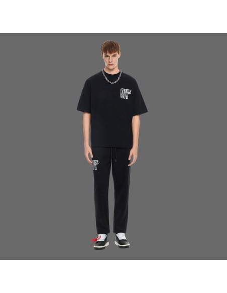 Pantalon De Survêtement Motion Arrow Noir Homme Off-White présenté porté de face｜Magasin Homme Toulouse