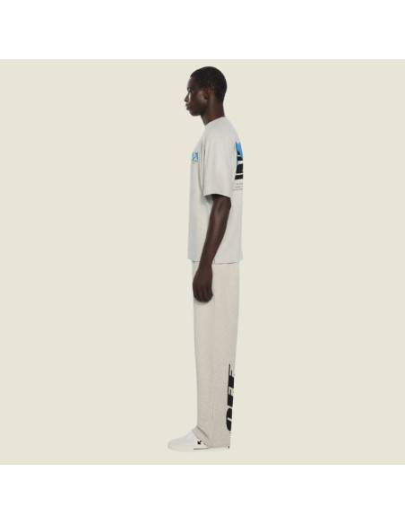 Pantalon De Survêtement Half Gris Homme Off-White présenté porté de profil｜Magasin Homme Toulouse