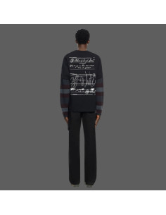 Pantalon Racing Staff Noir Homme Off-White présenté de face｜Magasin Homme Toulouse 2