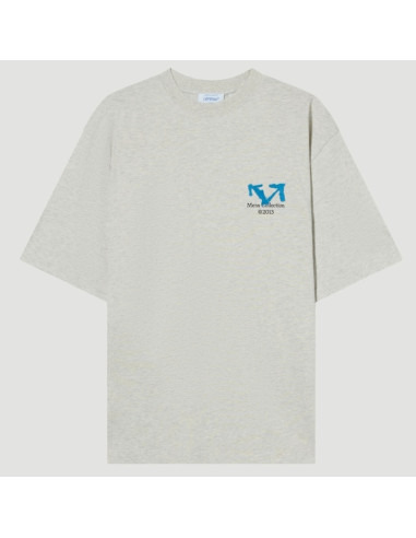 T-Shirt Half Gris Homme Off-White présenté de face｜Magasin Homme Toulouse