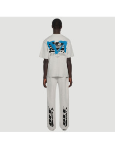 T-Shirt Half Gris Homme Off-White présenté de face｜Magasin Homme Toulouse 2