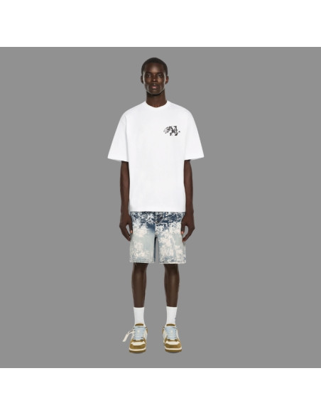 T-shirt Arrow Blanc Homme Off-White présenté porté de face｜Magasin Homme Toulouse