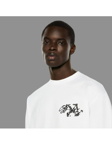 T-shirt Arrow Blanc Homme Off-White présenté zoom de face|Magasin Homme Toulouse T-shirt Arrow Blanc Homme Off-White présenté zoom de face|Magasin Homme Toulouse