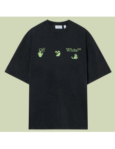 Bacco Arrow Skate Noir Vintage Homme Off-White présenté de face｜Magasin Homme Toulouse