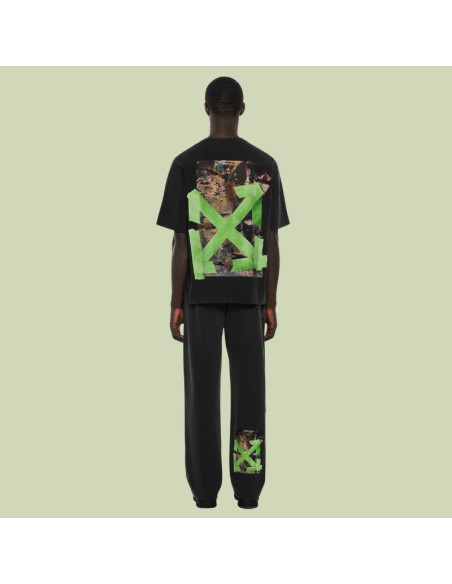 Bacco Arrow Skate Noir Vintage Homme Off-White présenté porté de dos｜Magasin Homme Toulouse
