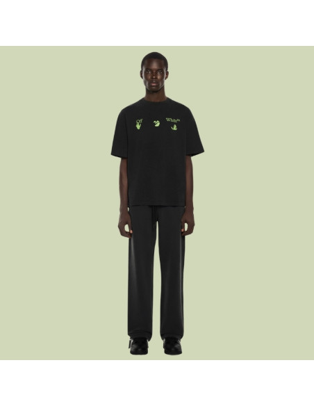Bacco Arrow Skate Noir Vintage Homme Off-White présenté porté de face｜Magasin Homme Toulouse