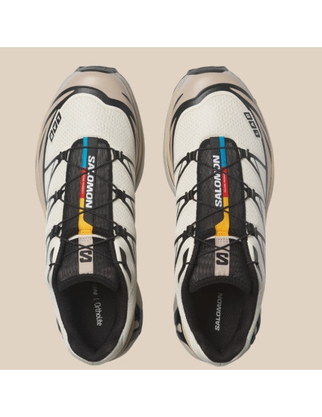 XT-6 Vanilla Ice/Black Homme Salomon présentée de dessus｜Magasin Homme Toulouse