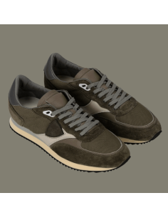 Sneaker Blville Vert Mud Homme Philippe Model présentée sur le côté de face｜Magasin Homme Toulouse