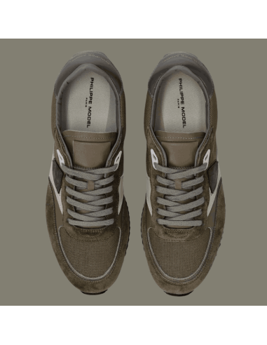 Sneaker Blville Vert Mud Homme Philippe Model présentée du dessus|Magasin Homme Toulouse Sneaker Blville Vert Mud Homme Philippe Model présentée du dessus|Magasin Homme Toulouse