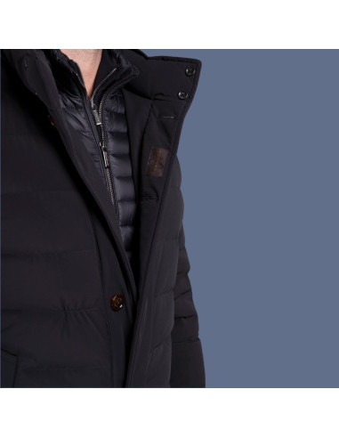 Ralli-Ads Bleu Marine Homme Moorer présentée portée de face zoomée|Magasin Homme Toulouse Ralli-Ads Bleu Marine Homme Moorer présentée portée de face zoomée|Magasin Homme Toulouse