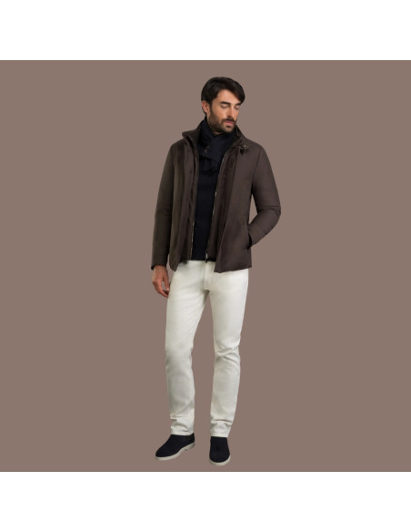 Sargent-Pum Glace Homme Moorer présentée portée de face ouverte｜Magasin Homme Toulouse
