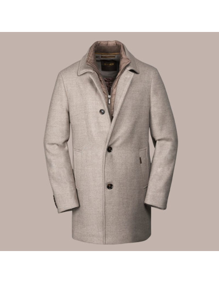 Monferrato-LP Taupe Homme Moorer présentée de face｜Magasin Homme Toulouse
