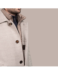 Monferrato-LP Taupe Homme Moorer présentée de face｜Magasin Homme Toulouse 2