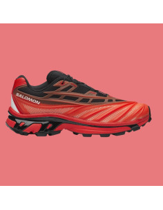 XT-EVO Noir Rouge Flamboyant Homme Salomon présentée sur le côté de face｜Magasin Homme Toulouse 2
