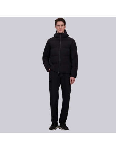 New Impact Noir Homme Herno présenté porté de face|Magasin Homme Toulouse New Impact Noir Homme Herno présenté porté de face|Magasin Homme Toulouse