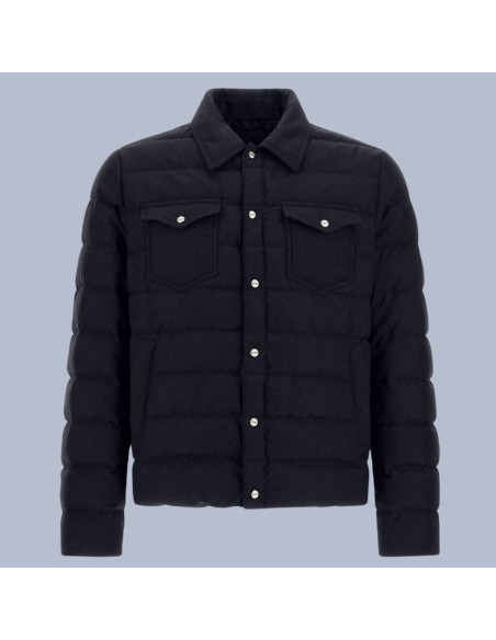 Blouson New Blu Homme Herno présenté de face｜Magasin Homme Toulouse