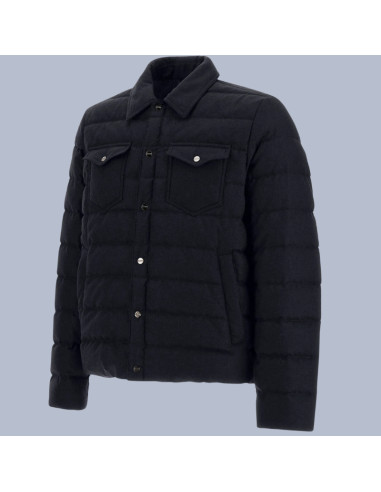 Blouson New Blu Homme Herno présenté de profil|Magasin Homme Toulouse Blouson New Blu Homme Herno présenté de profil|Magasin Homme Toulouse