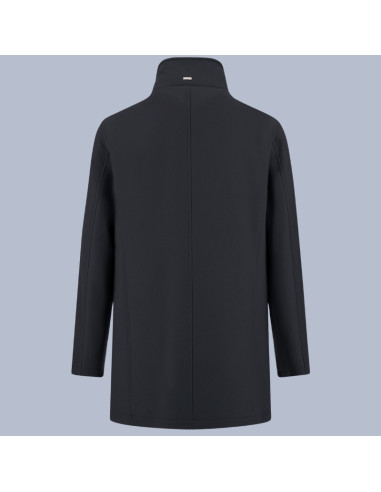 Manteau Col Éco-Fourrure Bleu Marine Homme Herno présenté de dos|Magasin Homme Toulouse Manteau Col Éco-Fourrure Bleu Marine Homme Herno présenté de dos|Magasin Homme Toulouse