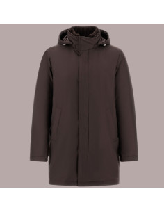 New Business Marron Foncé Homme Herno présenté de face｜Magasin Homme Toulouse