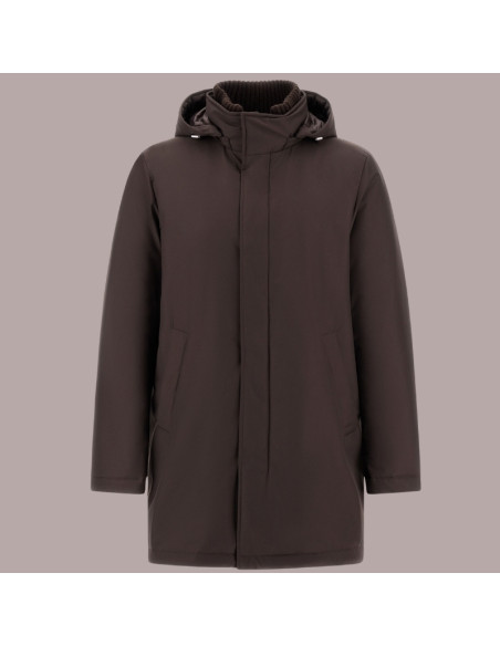 New Business Marron Foncé Homme Herno présenté de face｜Magasin Homme Toulouse